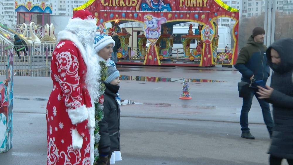 Атмосфера новогоднего праздника в Минске