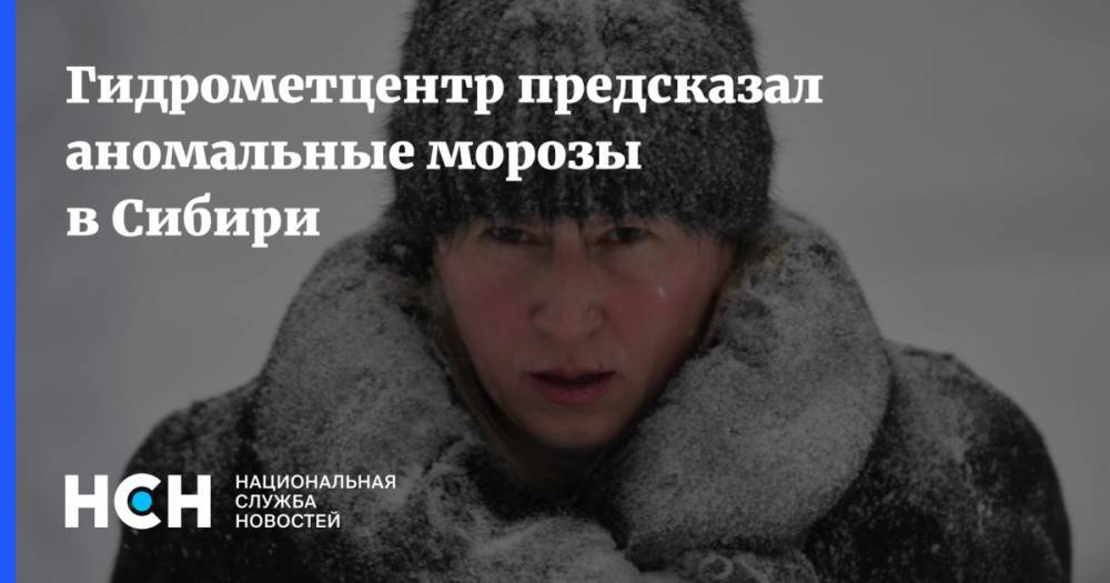 Гидрометцентр предсказал аномальные морозы в Сибири