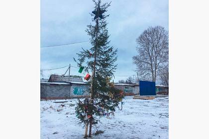 В российском городе появилась «елка-калека»