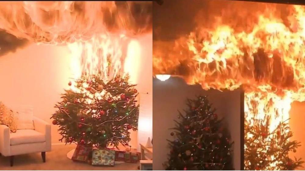 Новогодний пожар: что делать при возгорании елки дома – советы спасателей