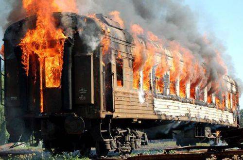 На Полтавщине горел поезд: два человека не вернутся домой