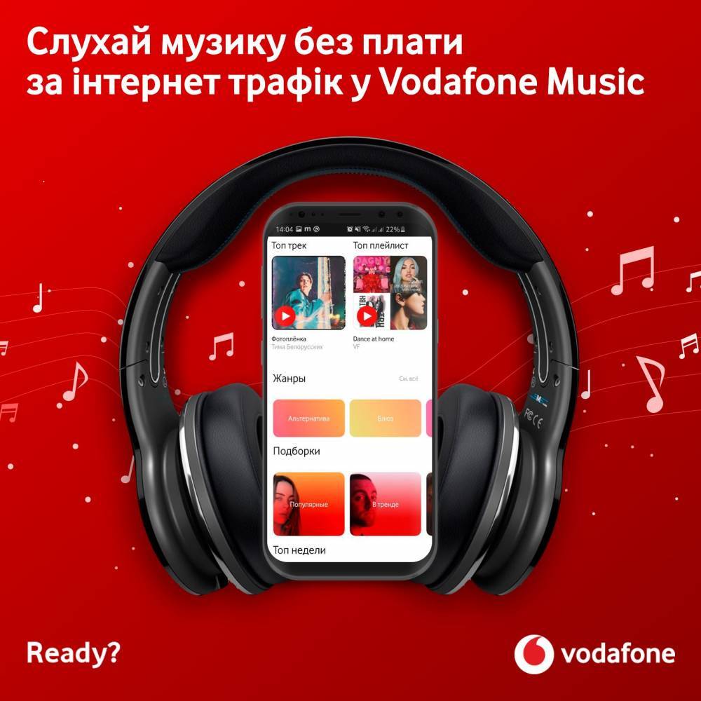 Vodafone Music объявил о крупном обновлении каталога (+1,5 млн треков) и назвал Топ-5 самых популярных песен 2020 года