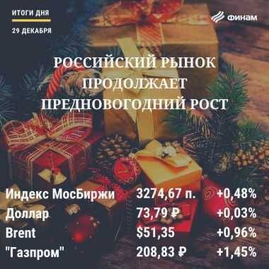Итоги вторника, 29 декабря: Российские"быки" стремятся закрыть год на высоте