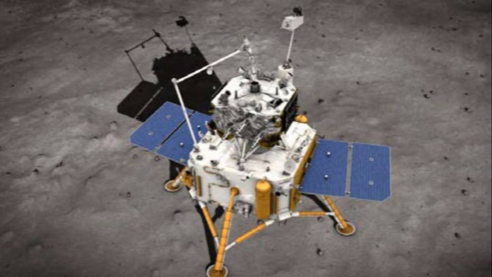 Китайский зонд Chang'e-5 взял образец лунного грунта: видео