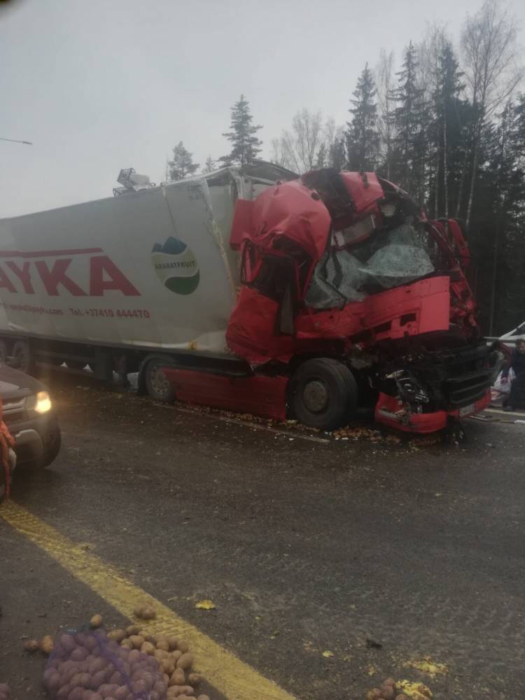 Водитель иномарки в Тверской области «проучил» дальнобойщика и попал в аварию