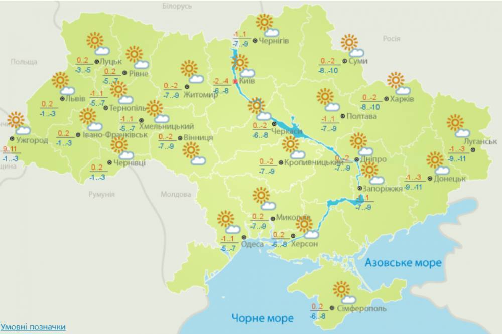 Украину накрывает антициклон: Прогноз погоды на начало следующей недели