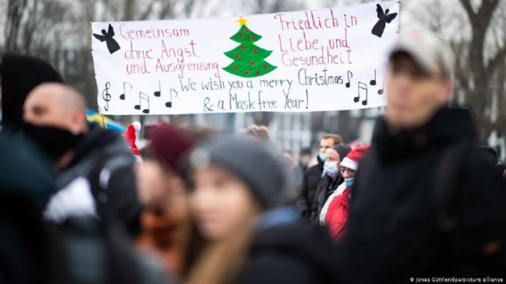 В Германии прошли масштабные антикарантинные протесты