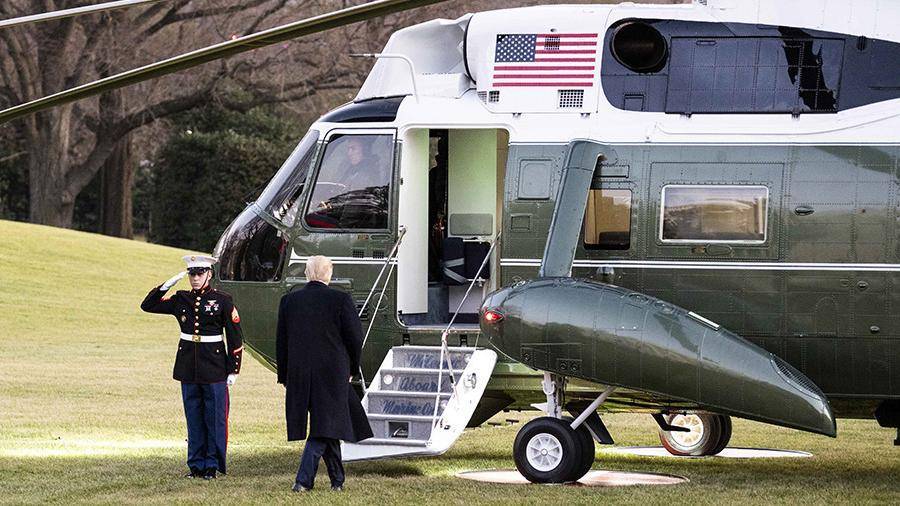 Трамп может улететь из Белого дома на вертолете в день инаугурации Байдена