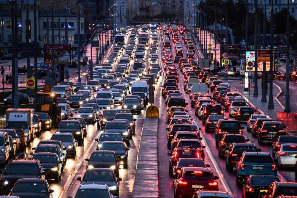 Утренний Киев сковали пробки в начале рабочей недели: карта