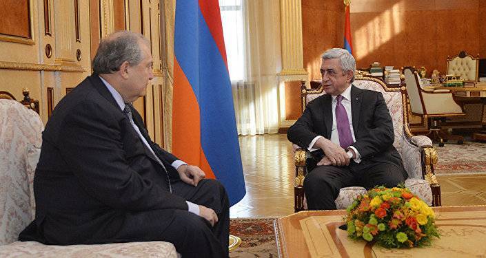 Армен Саркисян встретился с третьим президентом Армении Сержем Саргсяном
