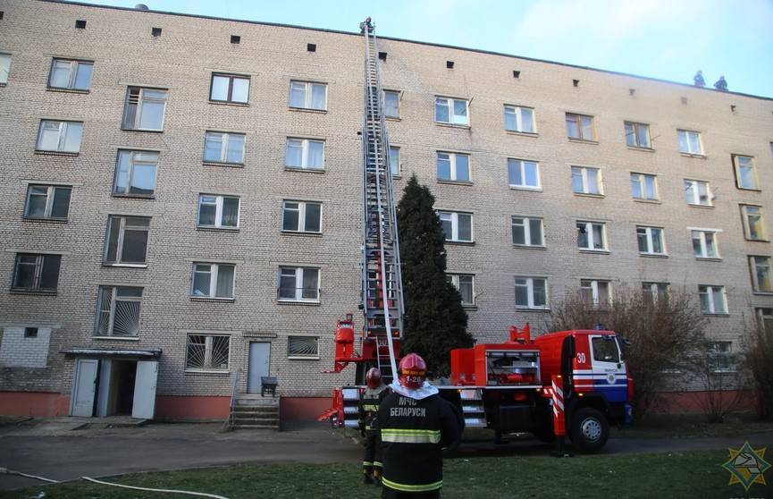 В Минске горело общежитие