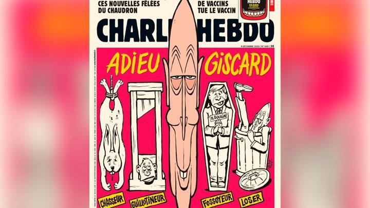 Charlie Hebdo назвал умершего Д'Эстена "неудачником" и "могильщиком"