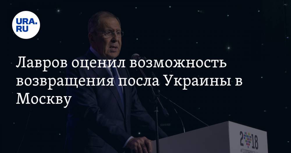 Лавров оценил возможность возвращения посла Украины в Москву