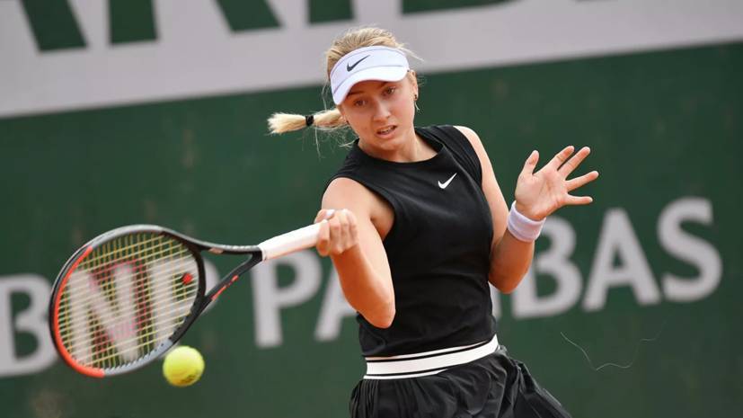 Потапова вышла во второй круг турнира WTA в Санкт-Петербурге