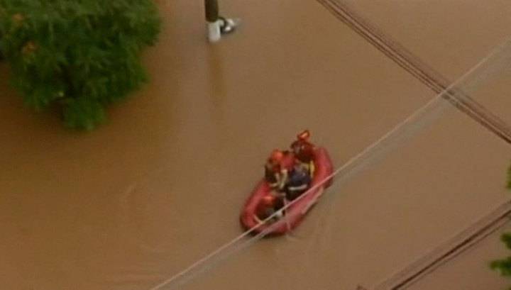 В городе Сан-Паулу в Бразилии ливни вызвали наводнения и оползни