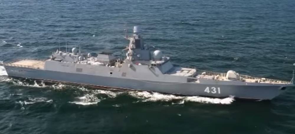 Появилось видео испытаний нового фрегата «Адмирал Касатонов»