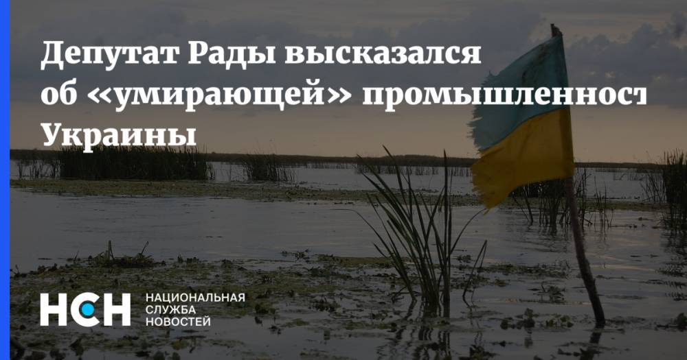 Депутат Рады высказался об «умирающей» промышленности Украины
