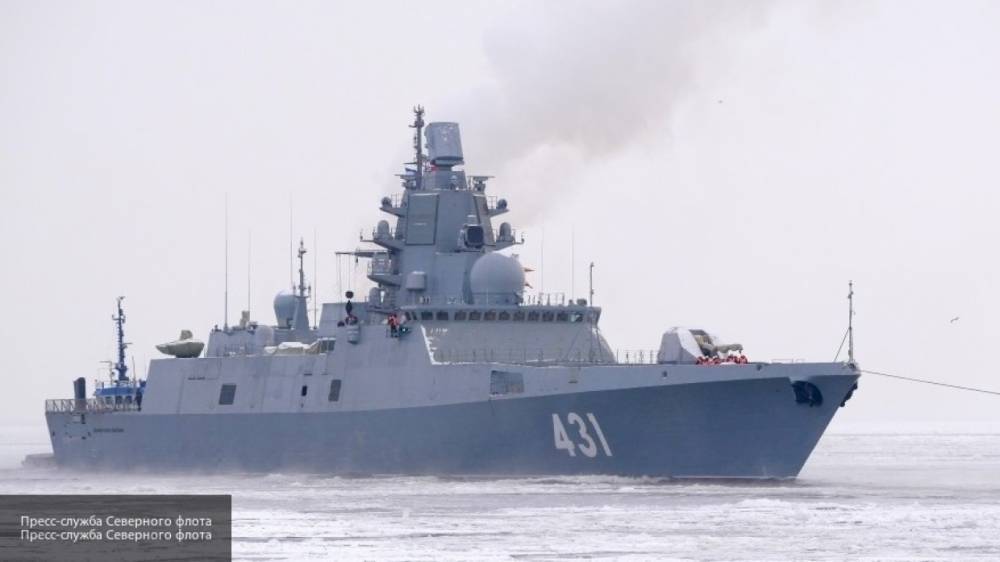 Минобороны опубликовало видео испытаний новейшего фрегата "Адмирал Касатонов"
