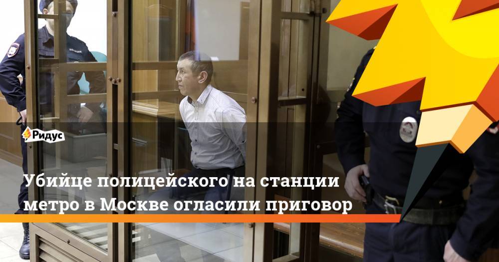 Убийце полицейского на станции метро в Москве огласили приговор