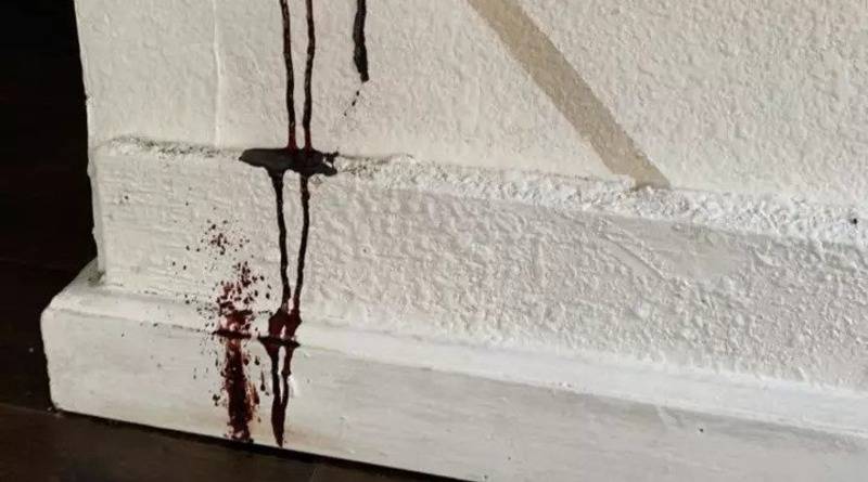 Парень опубликовал фото черной субстанции, которая текла по его стене. Оказалось, это кровь давно умершего соседа сверху