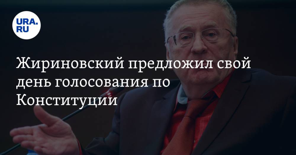 Жириновский предложил свой день голосования по Конституции