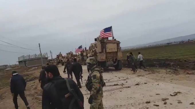 Появилось видео конфликта с участием солдат армии США в Сирии