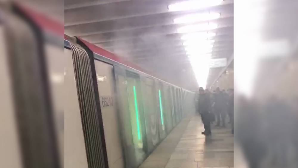 В одном из тоннелей московского метро произошло задымление