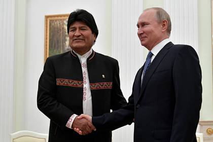 Беглый экс-президент Боливии дал Путину советы по защите от госпереворота