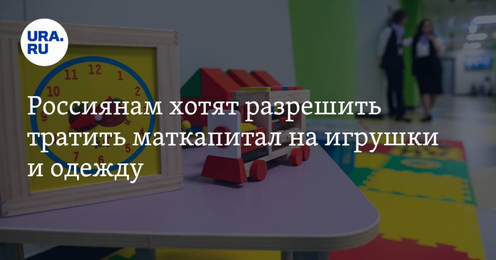 Россиянам хотят разрешить тратить маткапитал на игрушки и одежду