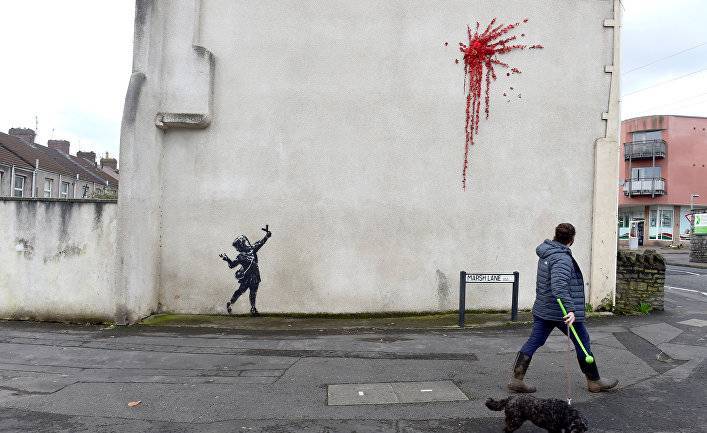 Der Spiegel (Германия): к Дню всех влюбленных Бэнкси нарисовал новое граффити