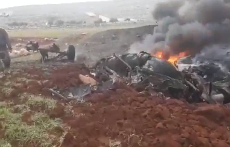 При крушении вертолёта в Сирии погибли два человека