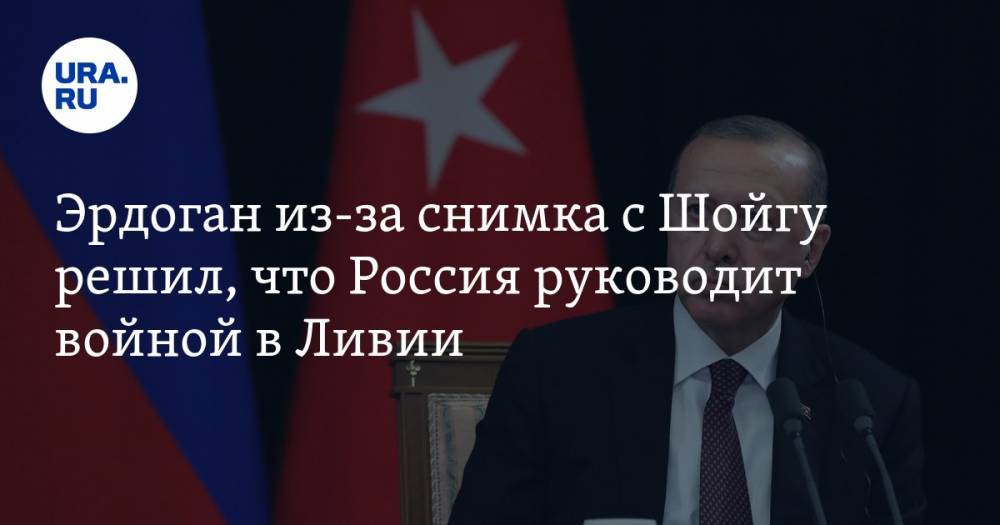 Эрдоган из-за снимка с Шойгу решил, что Россия руководит войной в Ливии — URA.RU