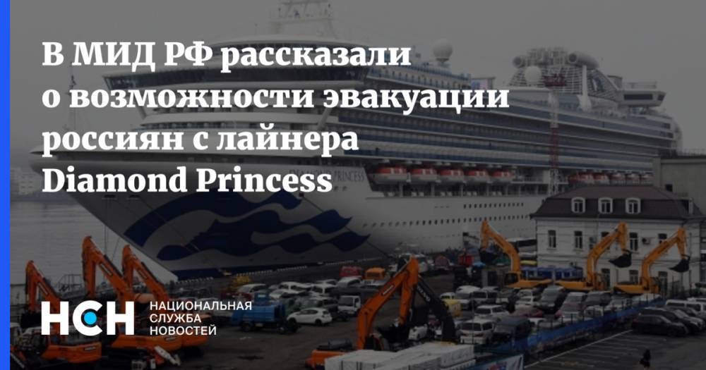 В МИД РФ рассказали о возможности эвакуации россиян с лайнера Diamond Princess