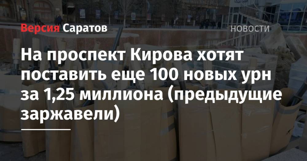 На проспект Кирова хотят поставить еще 100 новых урн за 1,25 миллиона (предыдущие заржавели)