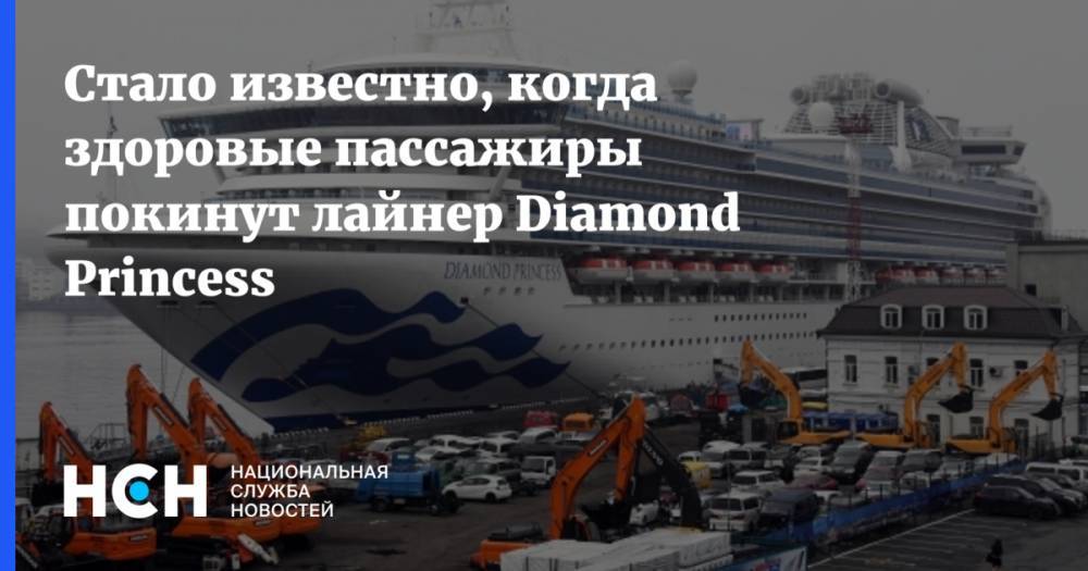 Стало известно, когда здоровые пассажиры покинут лайнер Diamond Princess