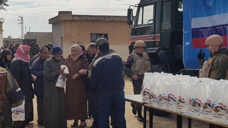 Сотрудники ЦПВС провели в сирийском городе Эс-Сувейда гуманитарную акцию