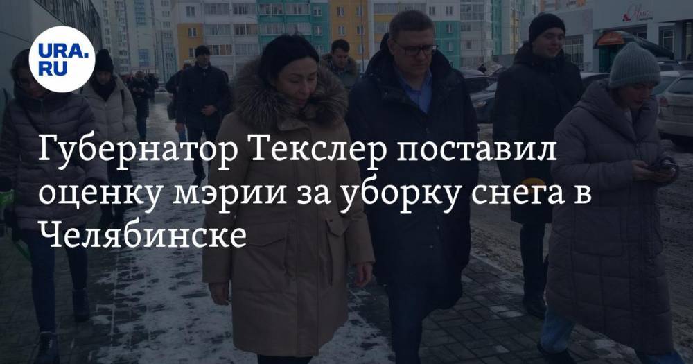 Губернатор Текслер поставил оценку мэрии за уборку снега в Челябинске. ФОТО — URA.RU