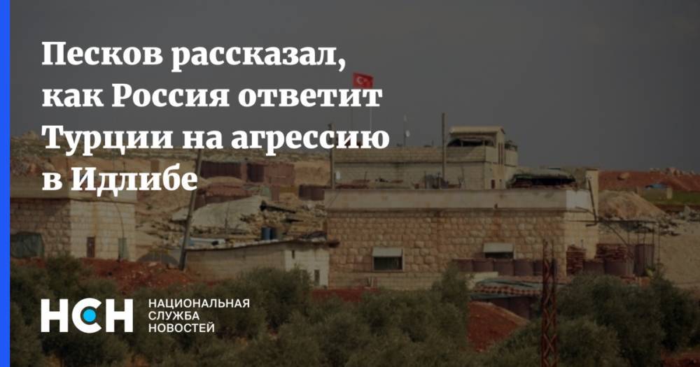 Песков рассказал, как Россия ответит Турции на агрессию в Идлибе