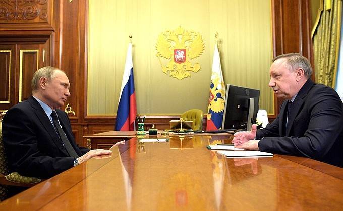 Рабочая встреча с губернатором Санкт-Петербурга Александром Бегловым
