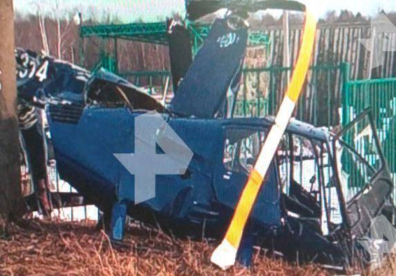 Частный вертолёт упал в Ярославской области