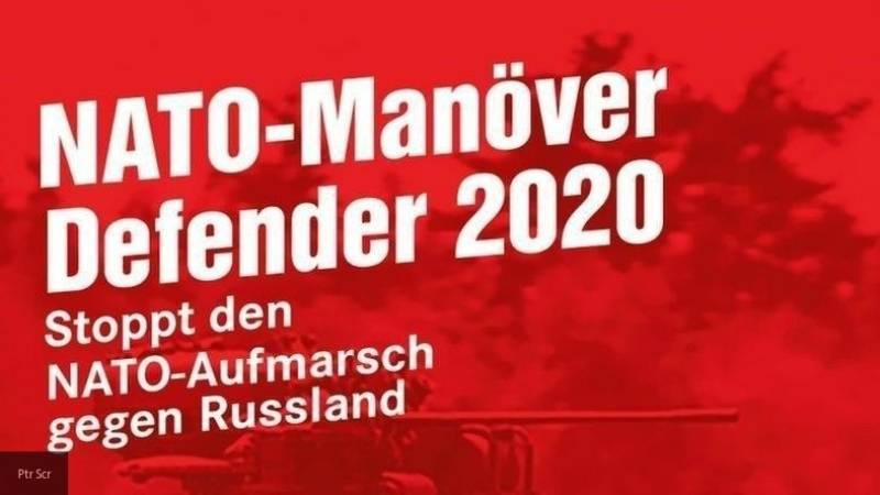 Немцы организовали митинги против учений НАТО "Defender Europe 2020"