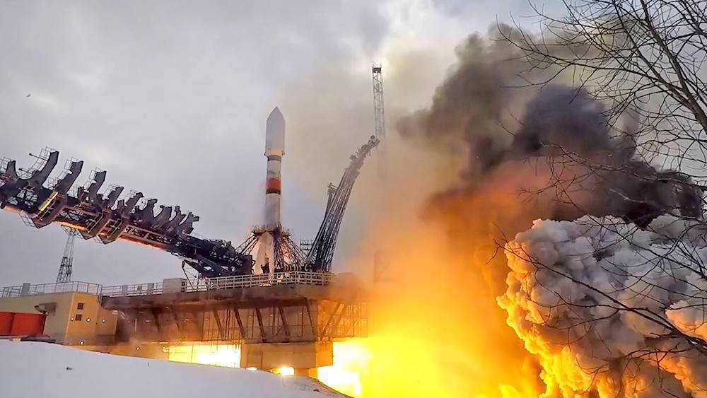 Минобороны показало видео запуска ракеты с Плесецка