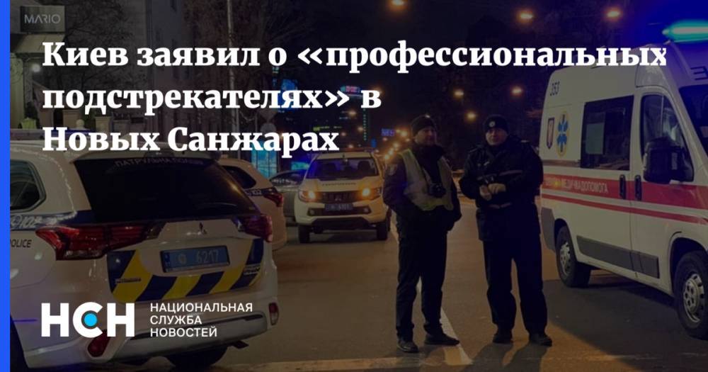 Киев заявил о «профессиональных подстрекателях» в Новых Санжарах