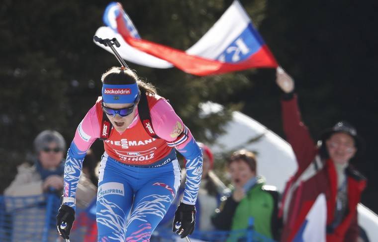Юрлова-Перхт заняла шестое место в масс-старте на ЧМ по биатлону