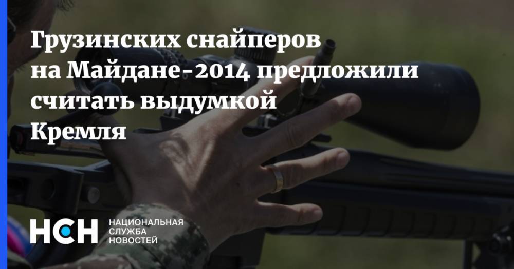 Грузинских снайперов на Майдане-2014 предложили считать выдумкой Кремля