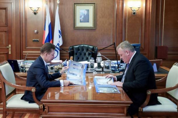 Глава Коми Сергей Гапликов провёл рабочую встречу с Алексеем Миллером