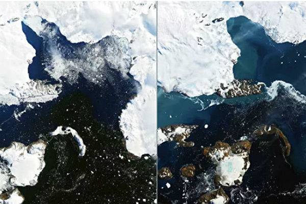 НАСА показало таяние ледников Антарктиды