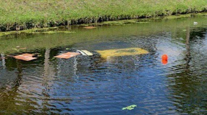 Житель Флориды вытащил потерявшую сознание женщину из машины, тонущей в канале (видео)