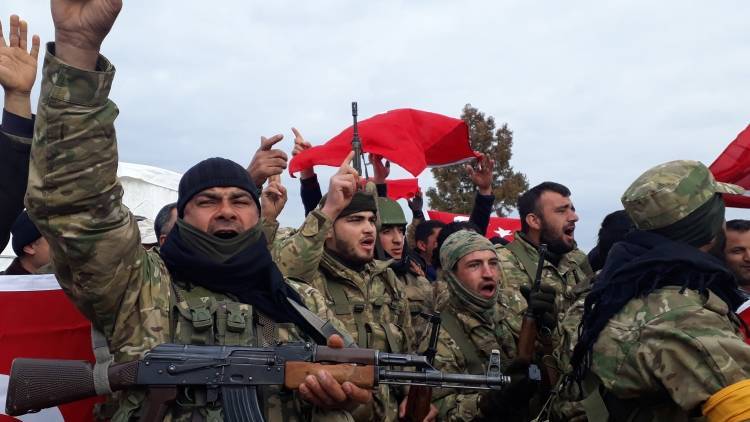 Турецкие войска обстерливают сирийские позиции в Телль-Рифаате к северу от Алеппо