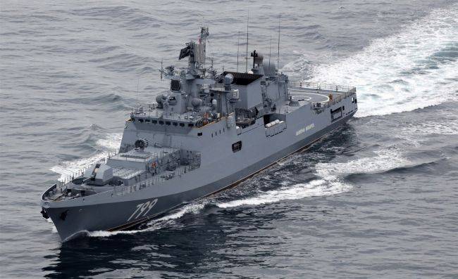 Фрегаты ВМФ России с ракетами «Калибр» на борту идут в Средиземное море
